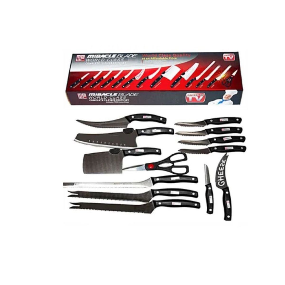 ZHOPI CO - Juego Set Cuchillos Profesionales Chef Mibacle Blade 13 Piezas