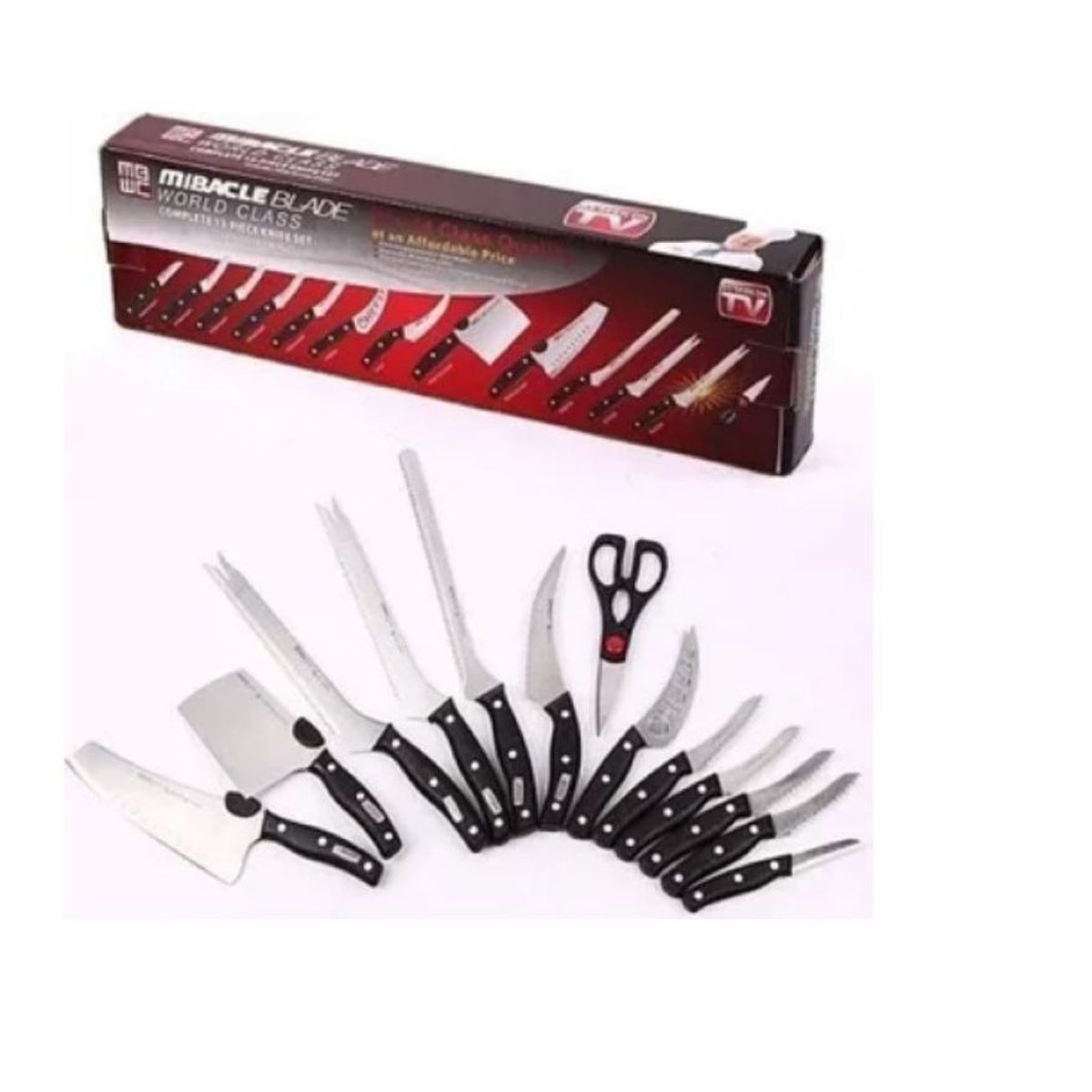 ZHOPI CO - Juego Set Cuchillos Profesionales Chef Mibacle Blade 13 Piezas