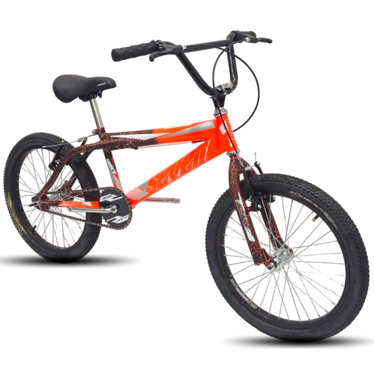 ATILA - Bicicleta cross para niños 20 Rines En Aluminio pintura monster naranja