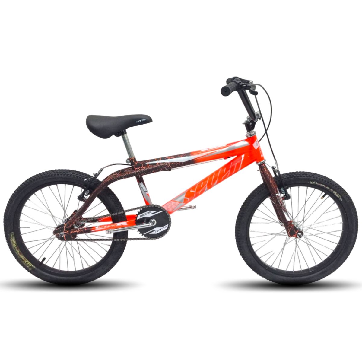 ATILA - Bicicleta cross para niños 20 Rines En Aluminio pintura monster naranja