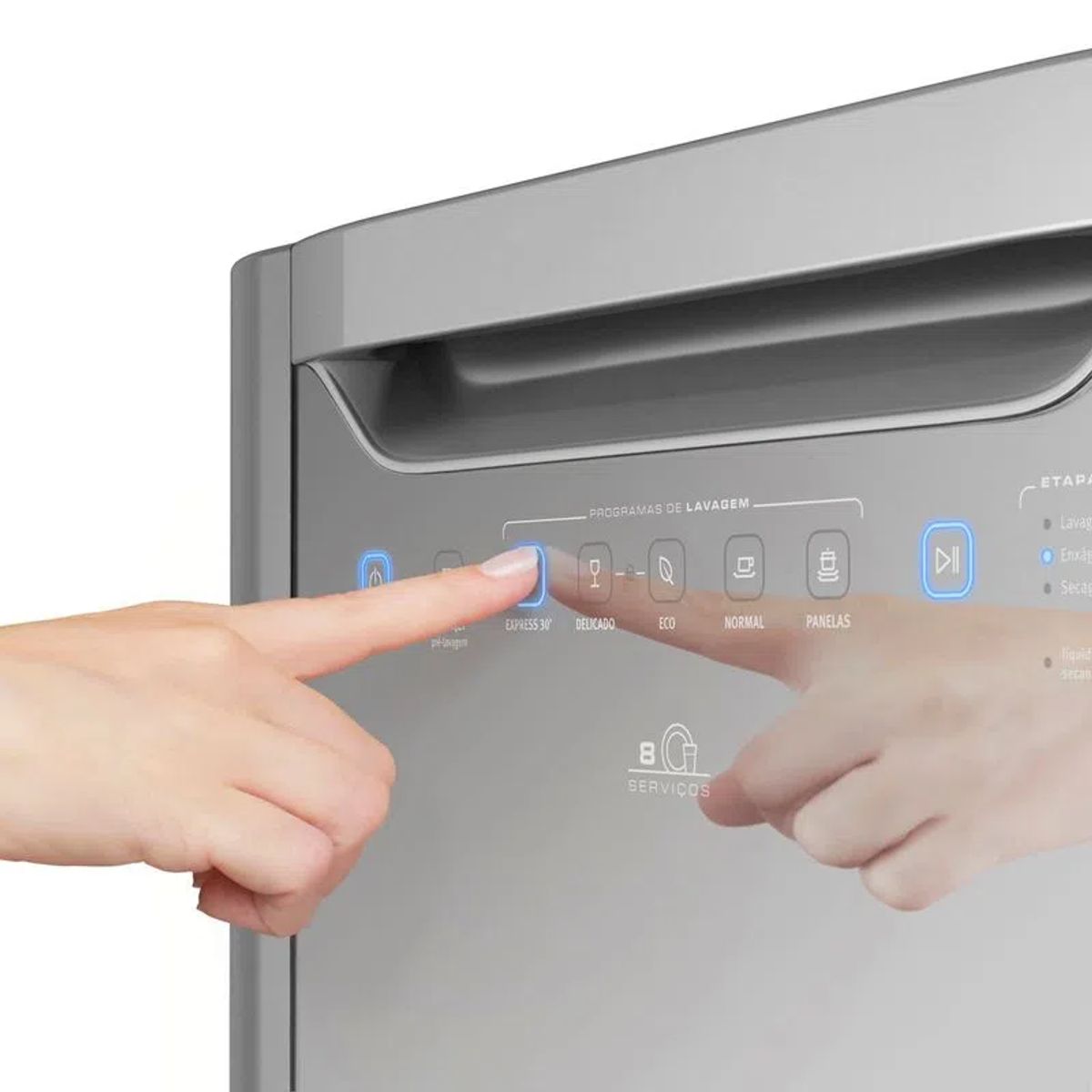 ELECTROLUX - Lavavajillas 40 Piezas Electrolux Compacta Programa ECO Inox EHFC08T4PG