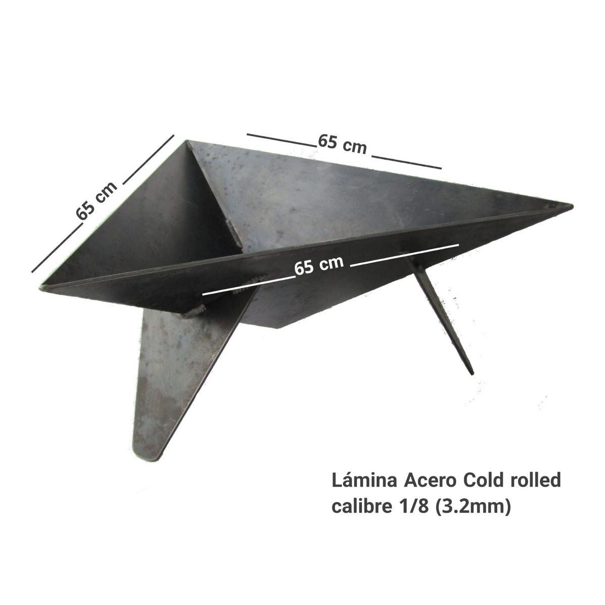 GENERICO - Fogata Para Exteriores A Leña Itaho 65x65x65 Cm Itaho