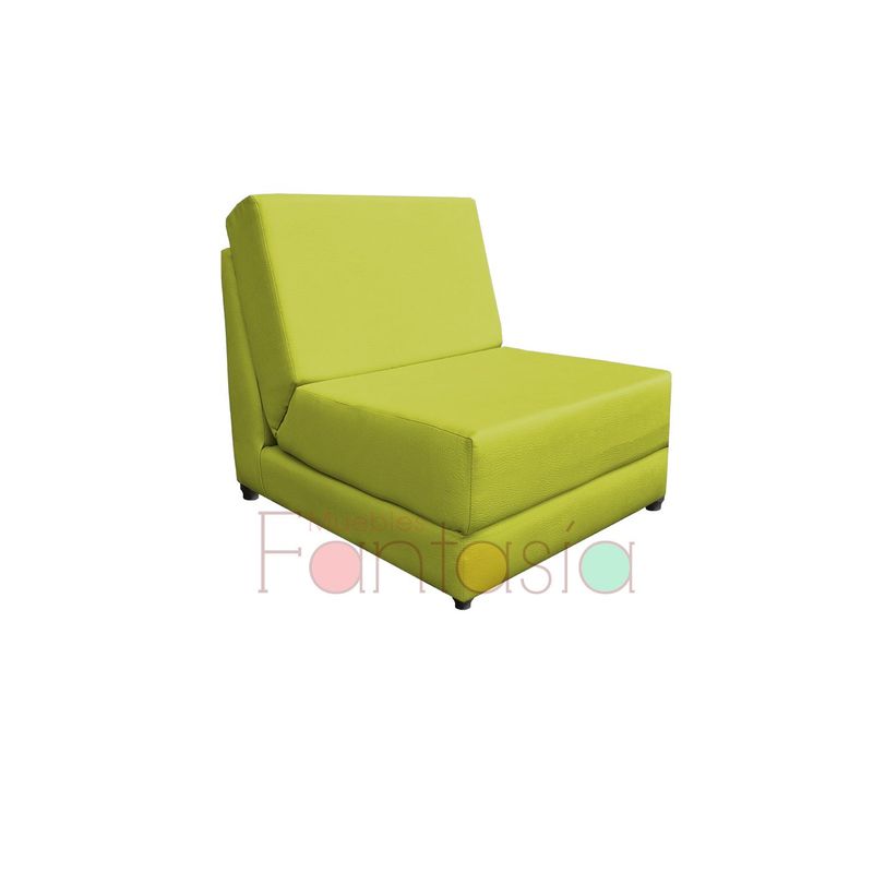 MUEBLES FANTASIA - Silla cama de 70 cm Cuerotex Verde Lima