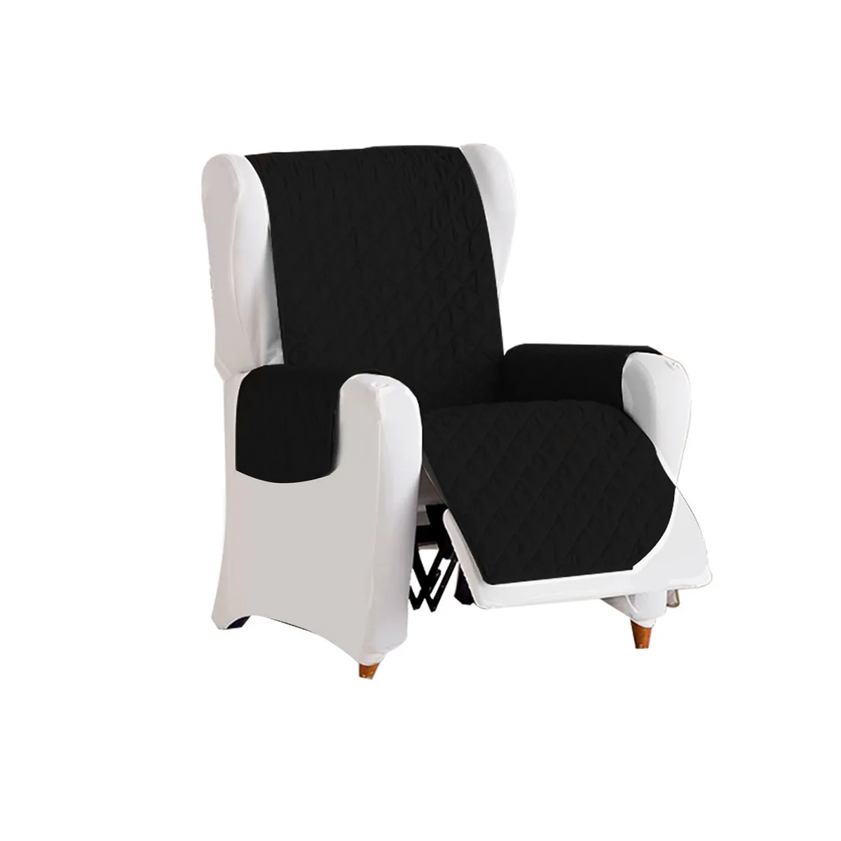 GUAMBA - PROTECTOR SOFA 1 PUESTO 60X180 NEGRO GRIS