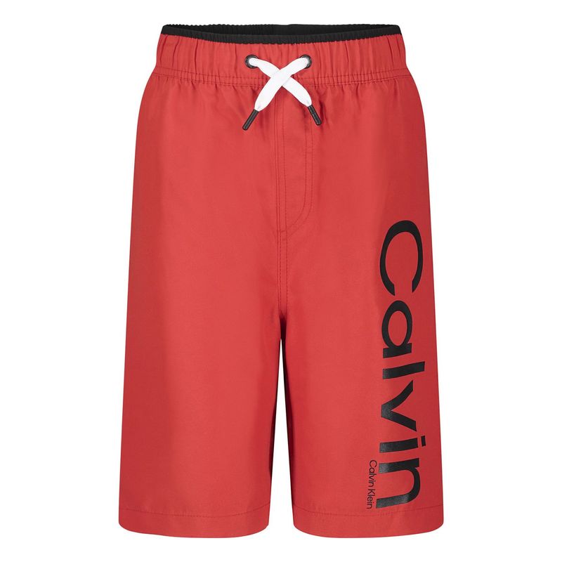 CALVIN KLEIN - Pantalón Corto Para Niño Rojo Calvin Klein Kids Calvin Klein