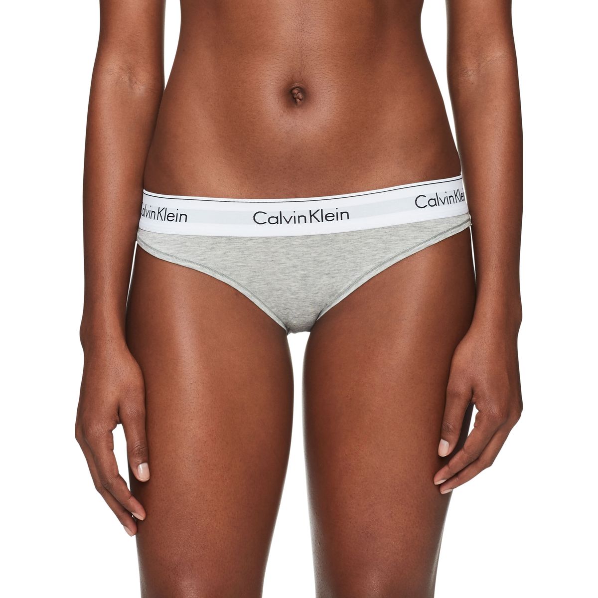CALVIN KLEIN - Panties Gris Algodón Bikini Calvin Klein
