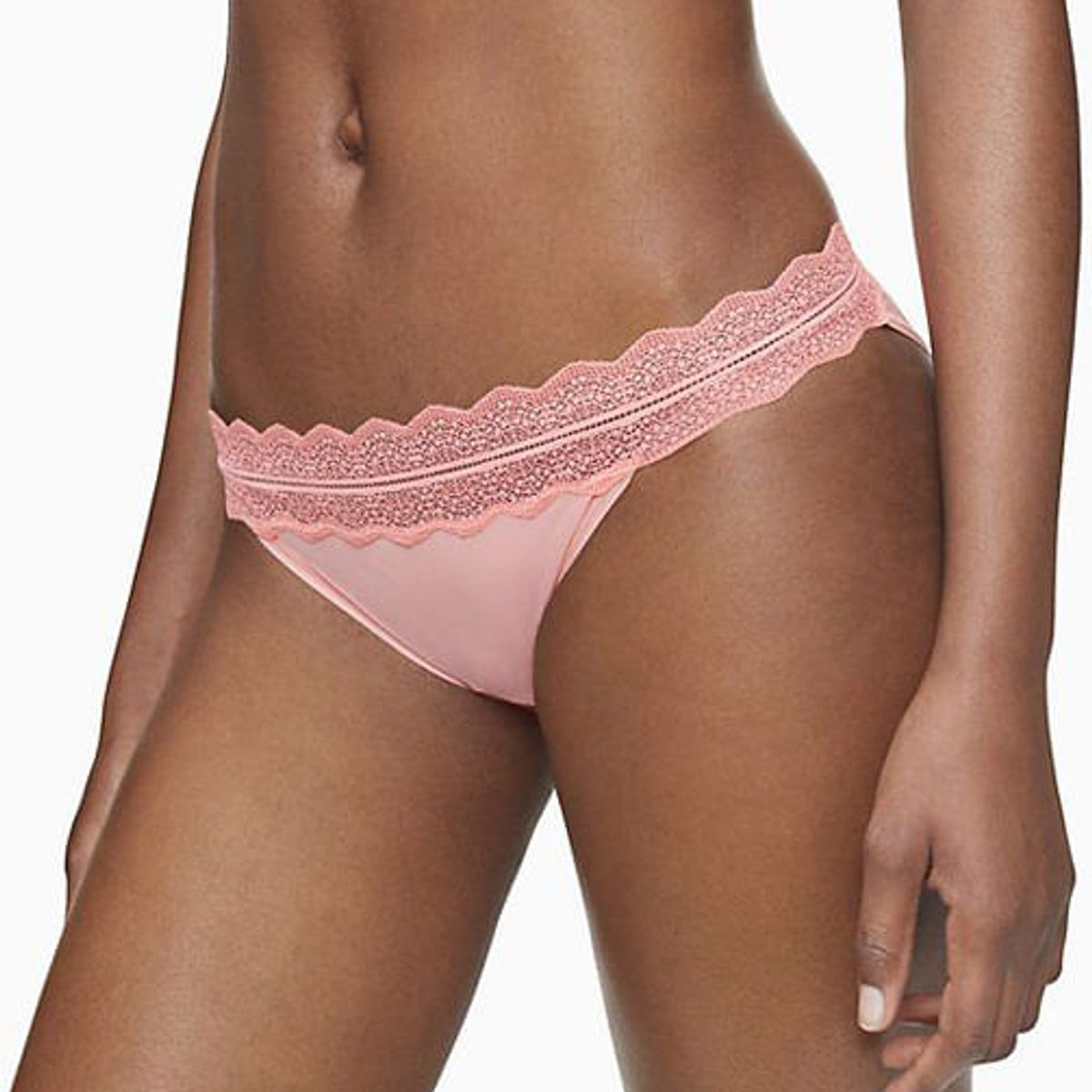 CALVIN KLEIN - Pantie Rosada Tipo Bikini En Microfibra Para Mujer Calvin Klein