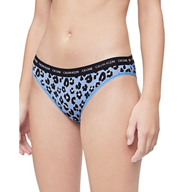 CALVIN KLEIN - Pantie Azul Tipo Brasilera en Microfibra Para Mujer Calvin Klein