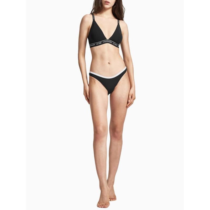 CALVIN KLEIN - Panti Para Dama Tipo Bikini Negro Calvin Klein