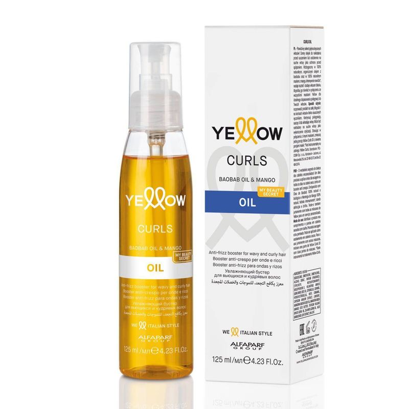 YELLOW - Aceite Alfaparf Yellow Curls 125mL Oil Cabello Ondulado