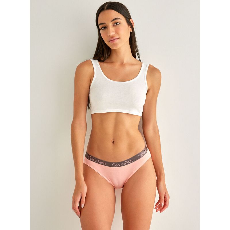 CALVIN KLEIN - Pantie Rosado En Algodón Tipo Bikini Para Mujer Calvin Klein