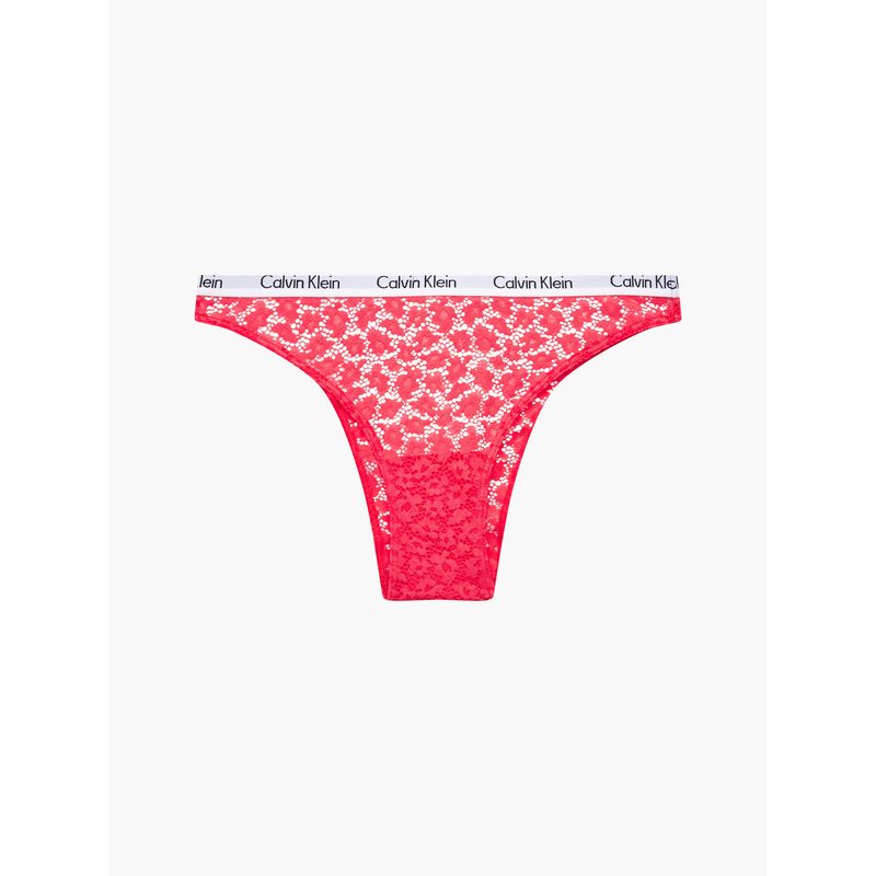 CALVIN KLEIN - Panty Rojo Brasileña - Carousel Lace Calvin Klein