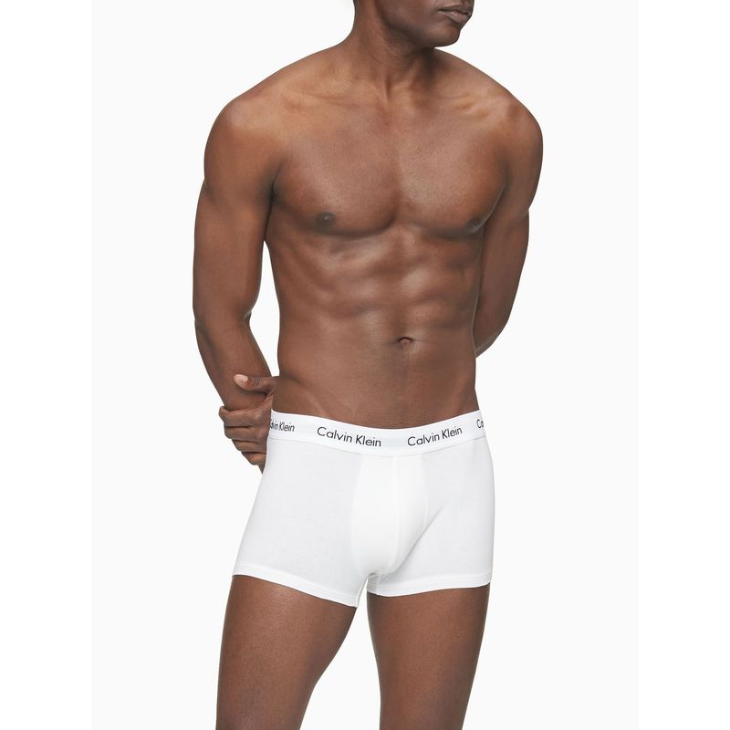 CALVIN KLEIN - 3 Pack de Boxer Blancos En Algodón Low Rise Trunk Calvin Klein