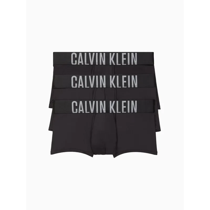 CALVIN KLEIN - 3 Pack De Boxer Negro Microfibra Low Rise Trunk Calvin Klein