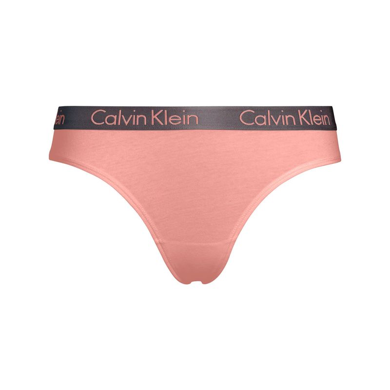 CALVIN KLEIN - Pantie Rosado Tipo Tanga En Algodón Calvin Klein