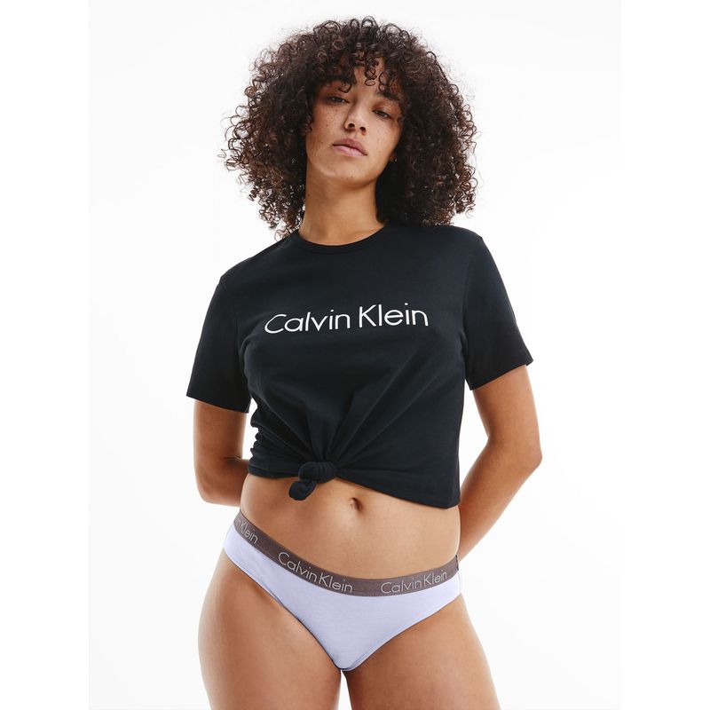 CALVIN KLEIN - Pantie Bikini Morado En Algodón Calvin Klein