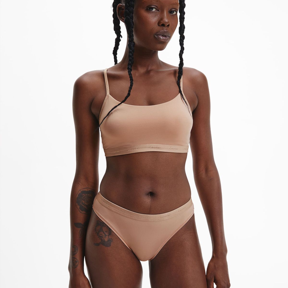 CALVIN KLEIN - Pantie En Microfibra Tipo Bikini Mid Rise Para Mujer Calvin Klein