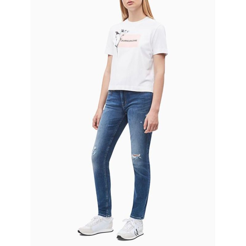 CALVIN KLEIN - Jeans Azul Mid Rise Skinny Para Mujer Calvin Klein