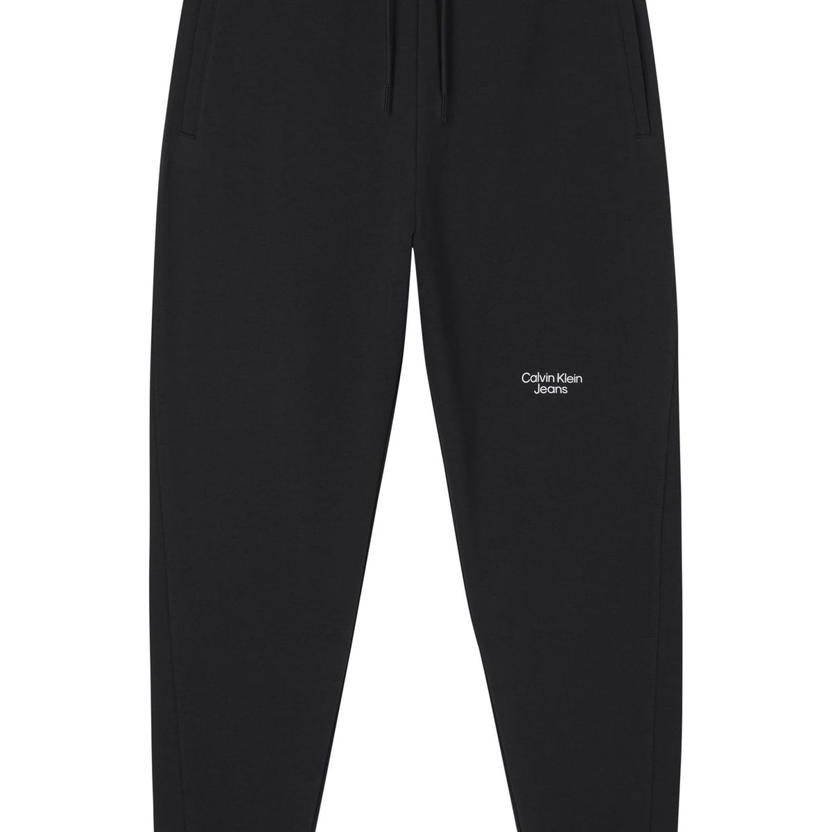 CALVIN KLEIN - Pantalón De Chándal De Algodón Negro Calvin Klein