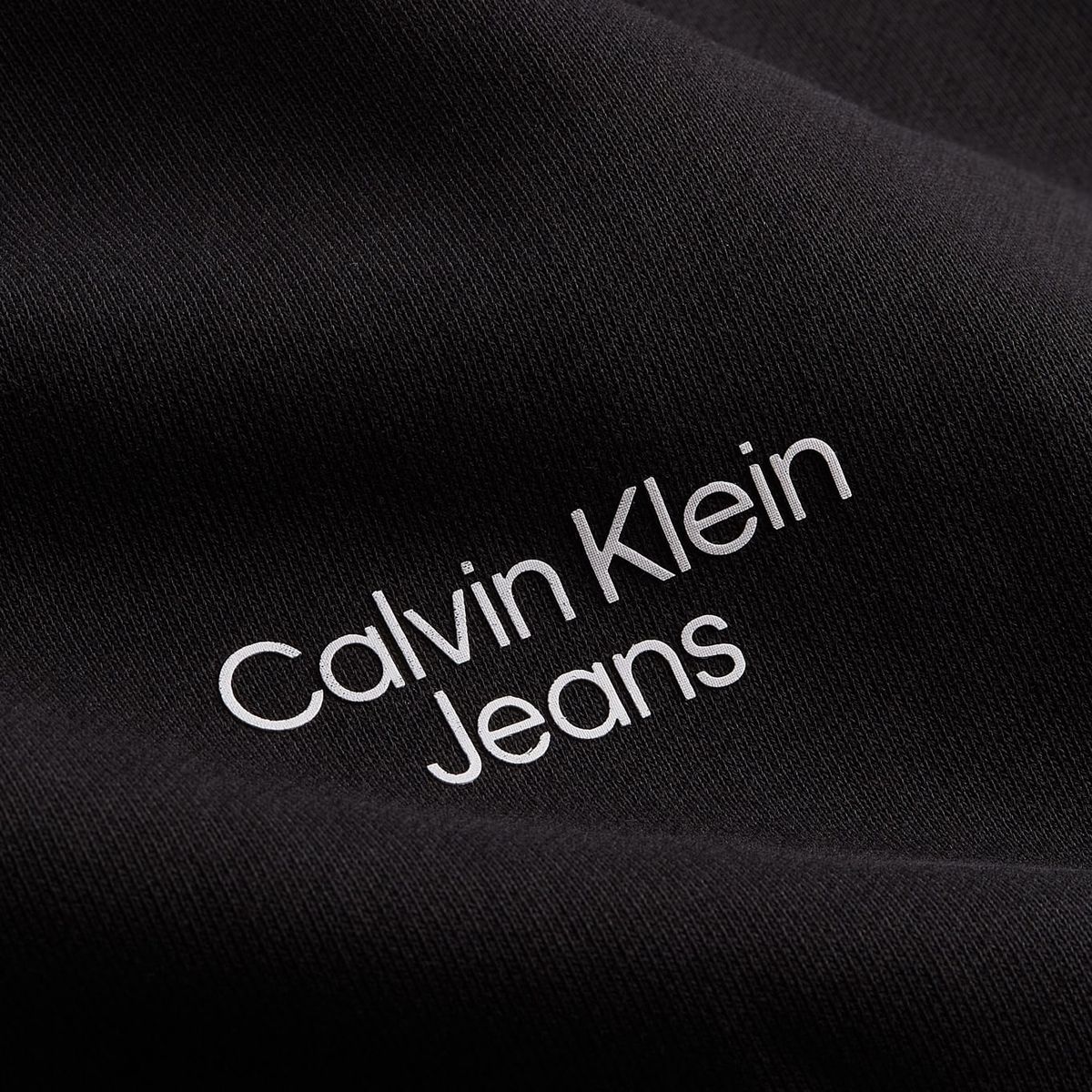 CALVIN KLEIN - Pantalón De Chándal De Algodón Negro Calvin Klein