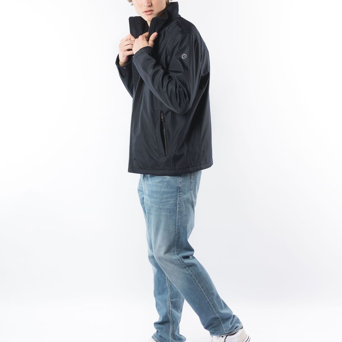 CALVIN KLEIN - Chaqueta Azul De Tejido Plano Para Hombre Calvin Klein