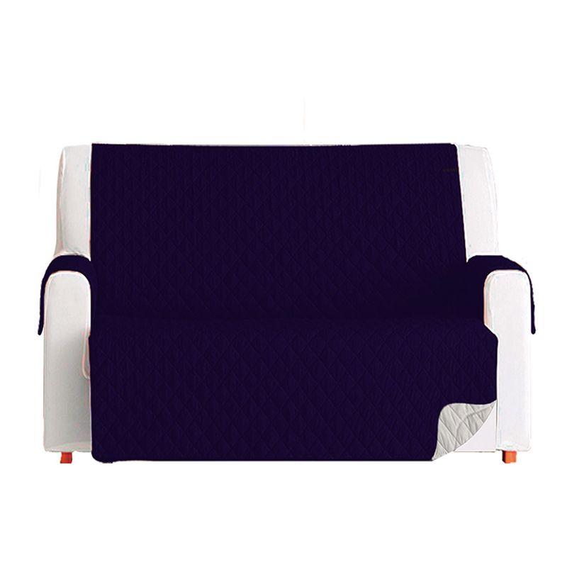 GUAMBA - PROTECTOR SOFA 2 PUESTOS GRIS-AZUL 120X180.