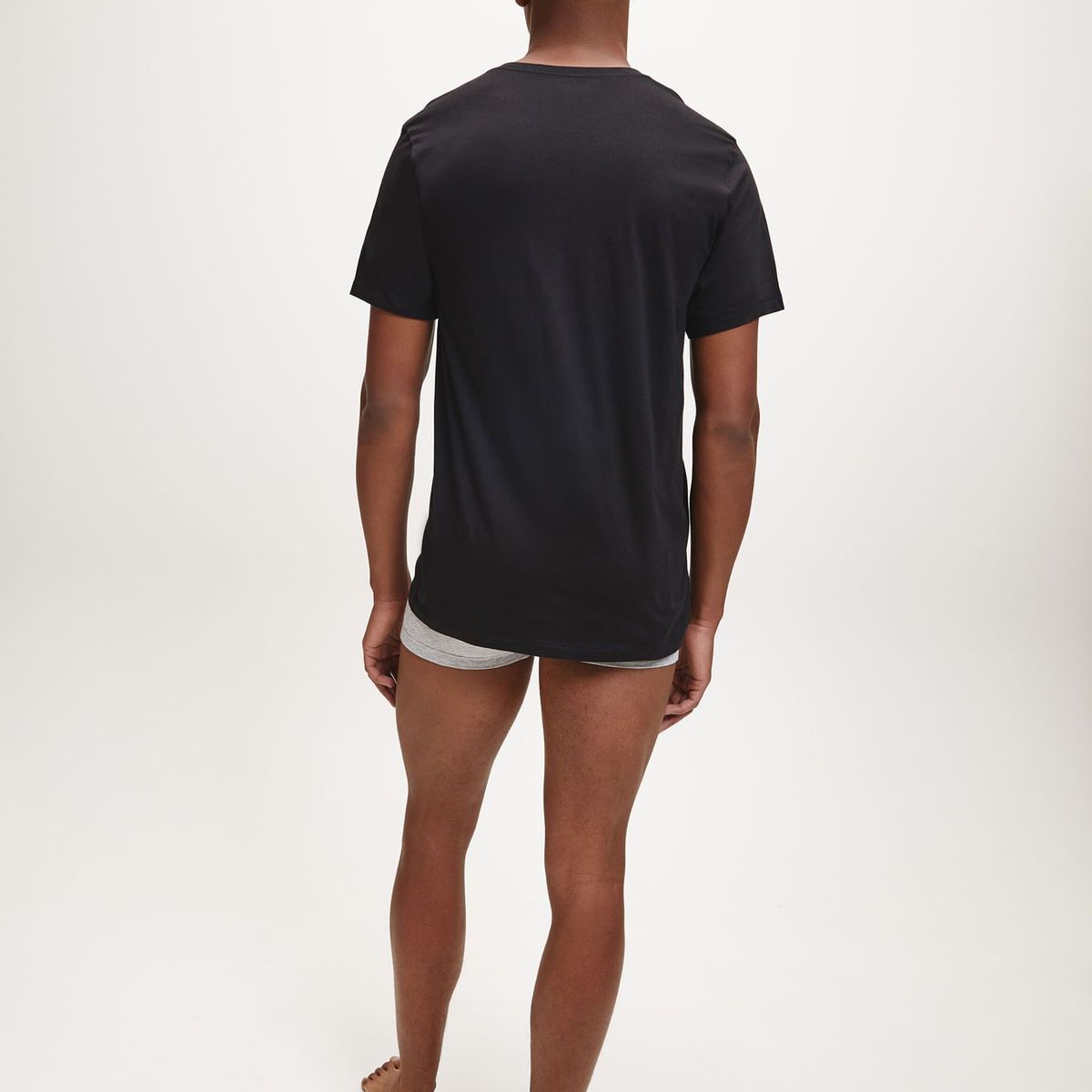 CALVIN KLEIN - Paquete De 3 Camisetas Negras Cuello V Para Hombre Calvin Klein