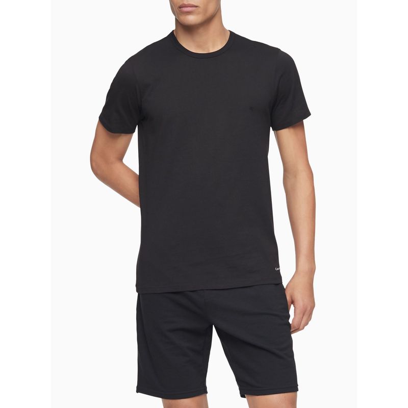 CALVIN KLEIN - Paquete De 3 Camisetas Negras Slim Para Hombre Calvin Klein