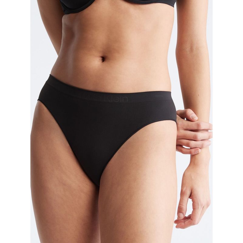 CALVIN KLEIN - Bikini Negro Con Logo Mujer Calvin Klein