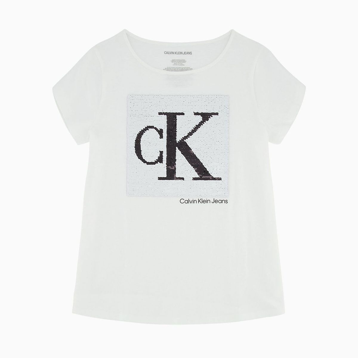 CALVIN KLEIN - Camiseta Para Niña Manga Corta Blanco Calvin Klein