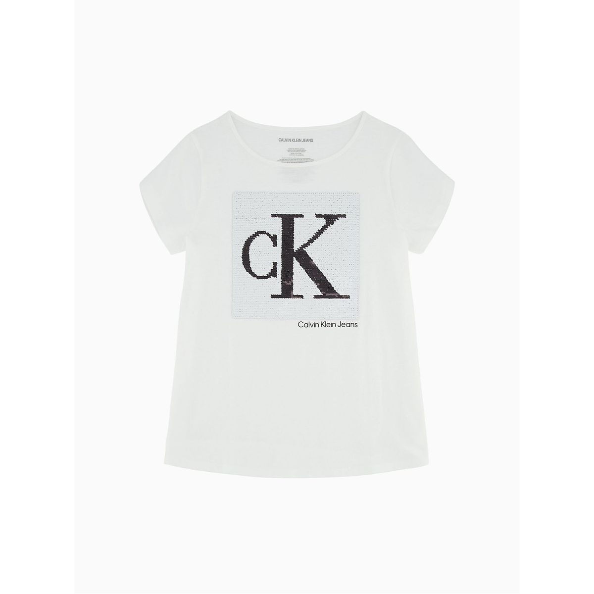 CALVIN KLEIN - Camiseta Para Niña Manga Corta Blanco Calvin Klein