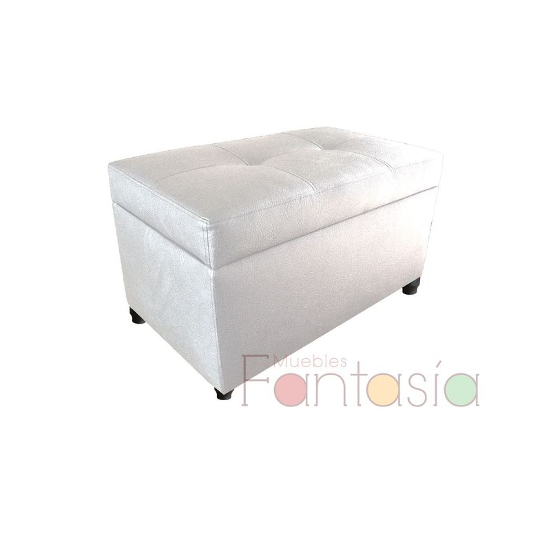 MUEBLES FANTASIA - Baúl Zapatero 75cm Cuerotex Blanco Muebles fantasía