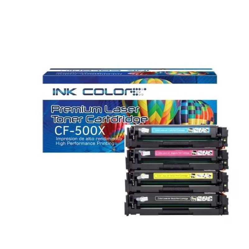 GENERICO - Kit 4 Toner Cf500x 202x Generico M254dw M254nw M280nw M281fd