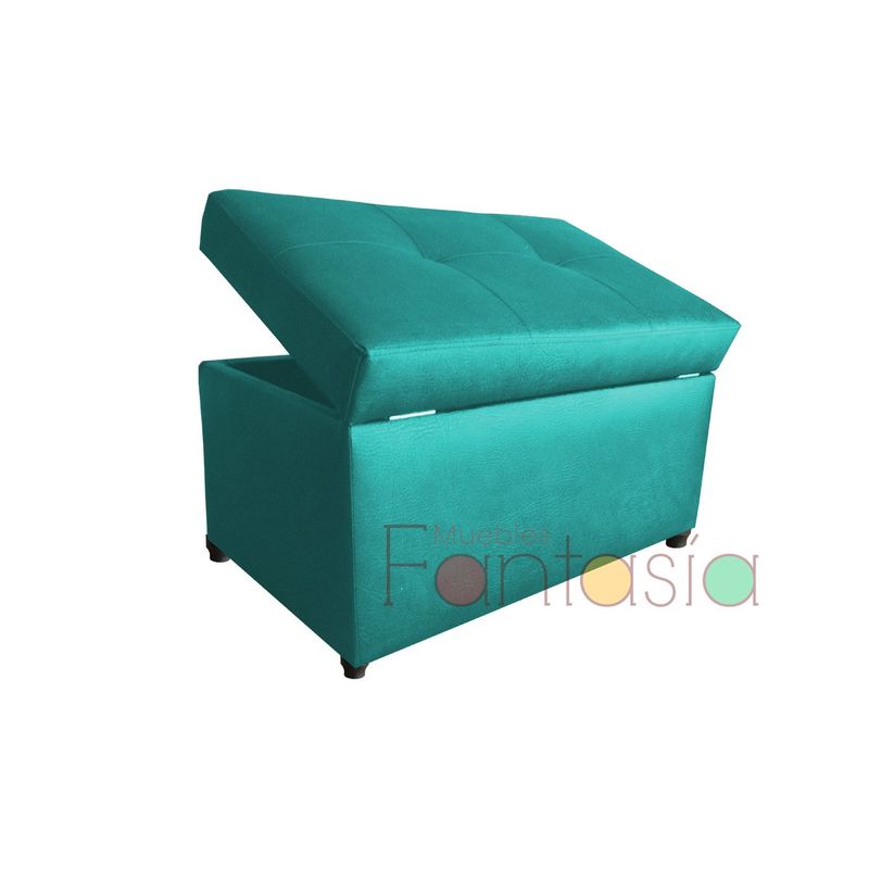 MUEBLES FANTASIA - Baúl Zapatero 75cm Cuerotex Turquesa Muebles fantasía