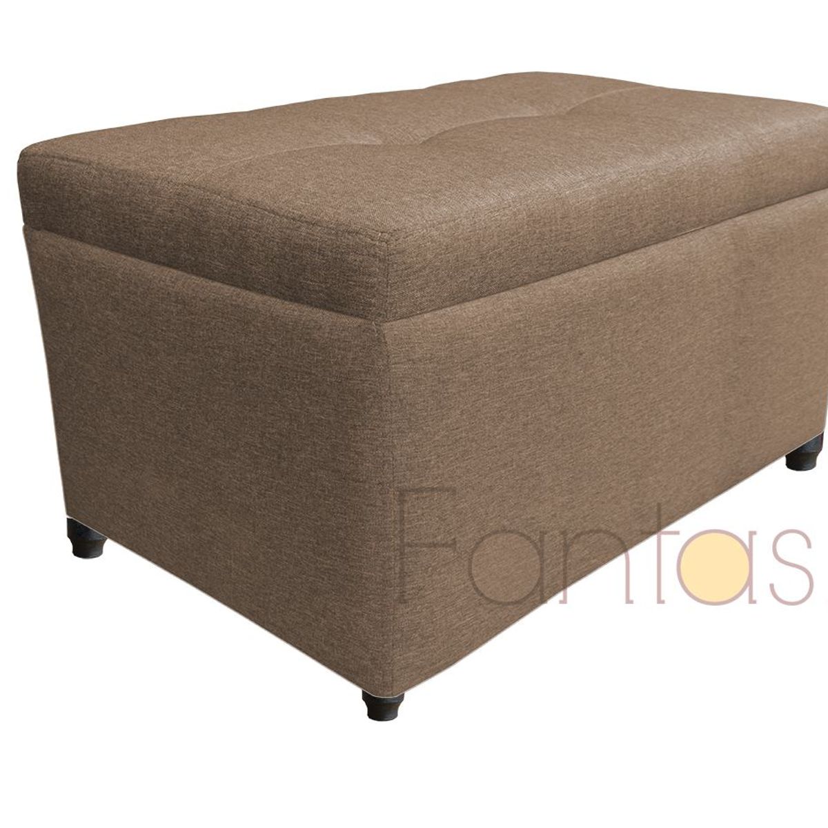 MUEBLES FANTASIA - Baúl Zapatero 75cm Mocca en Tela Muebles Fantasía