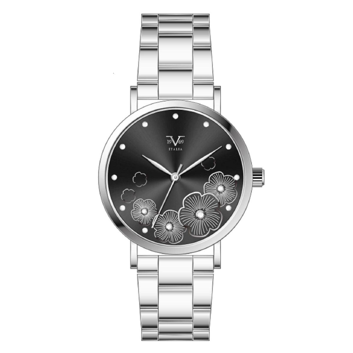 19V69 ITALIA - Reloj Mujer Plateado + 5 Complementos de Lujo Incluidos