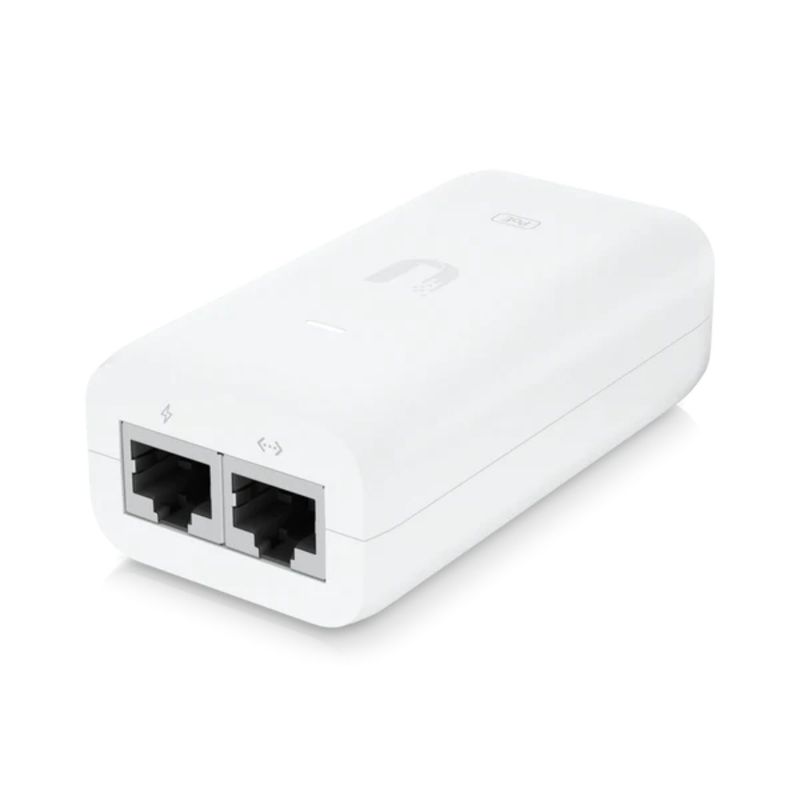 UBIQUITI - Adaptador PoE+ Ubiquiti AT (48 VDC, 0.65 A) puerto Gigabit, UniFi
