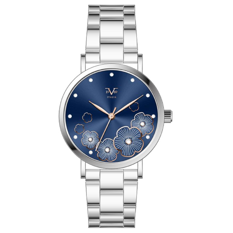 19V69 ITALIA - Reloj Mujer Plateado + 5 Complementos de Lujo Incluidos