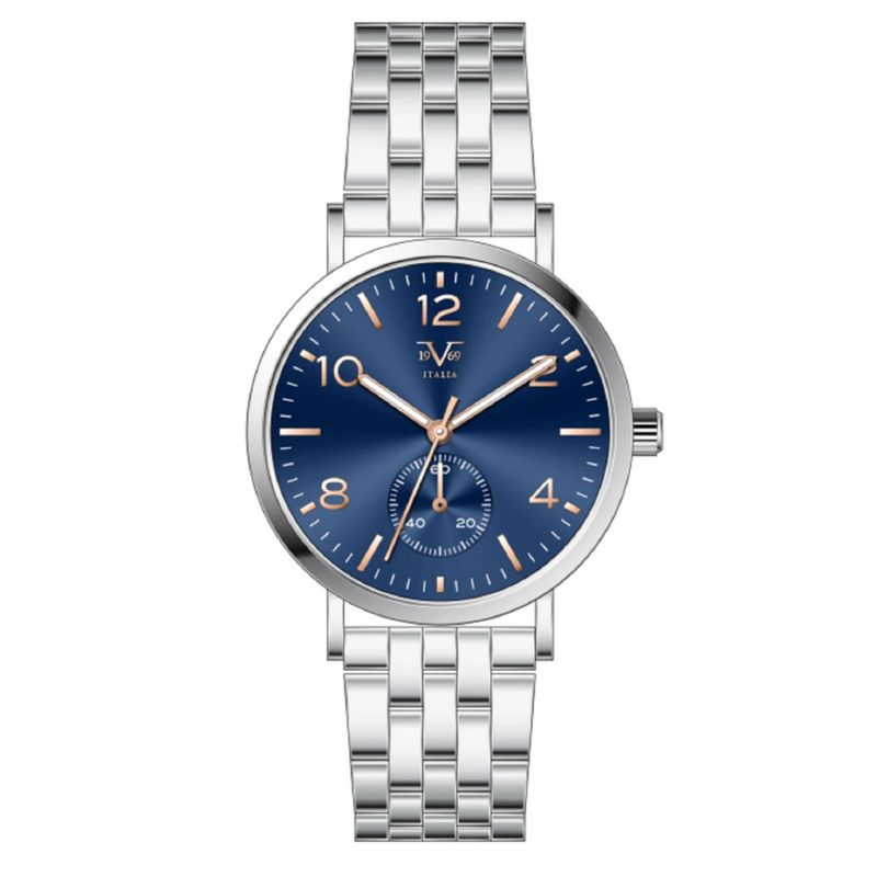 19V69 ITALIA - Reloj Mujer Plateado + 5 Complementos de Lujo Incluidos