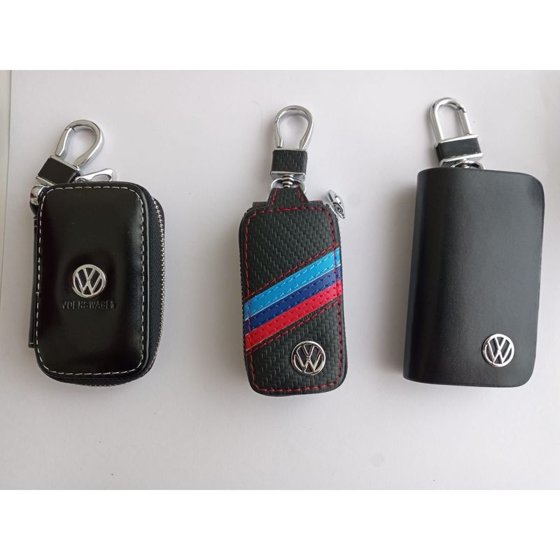GENERICO - Forro Protector En Cuero Volkswagen Llavero