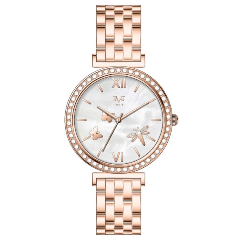 19V69 ITALIA - Reloj Mujer Oro Rosa + 5 Complementos de Lujo Incluidos
