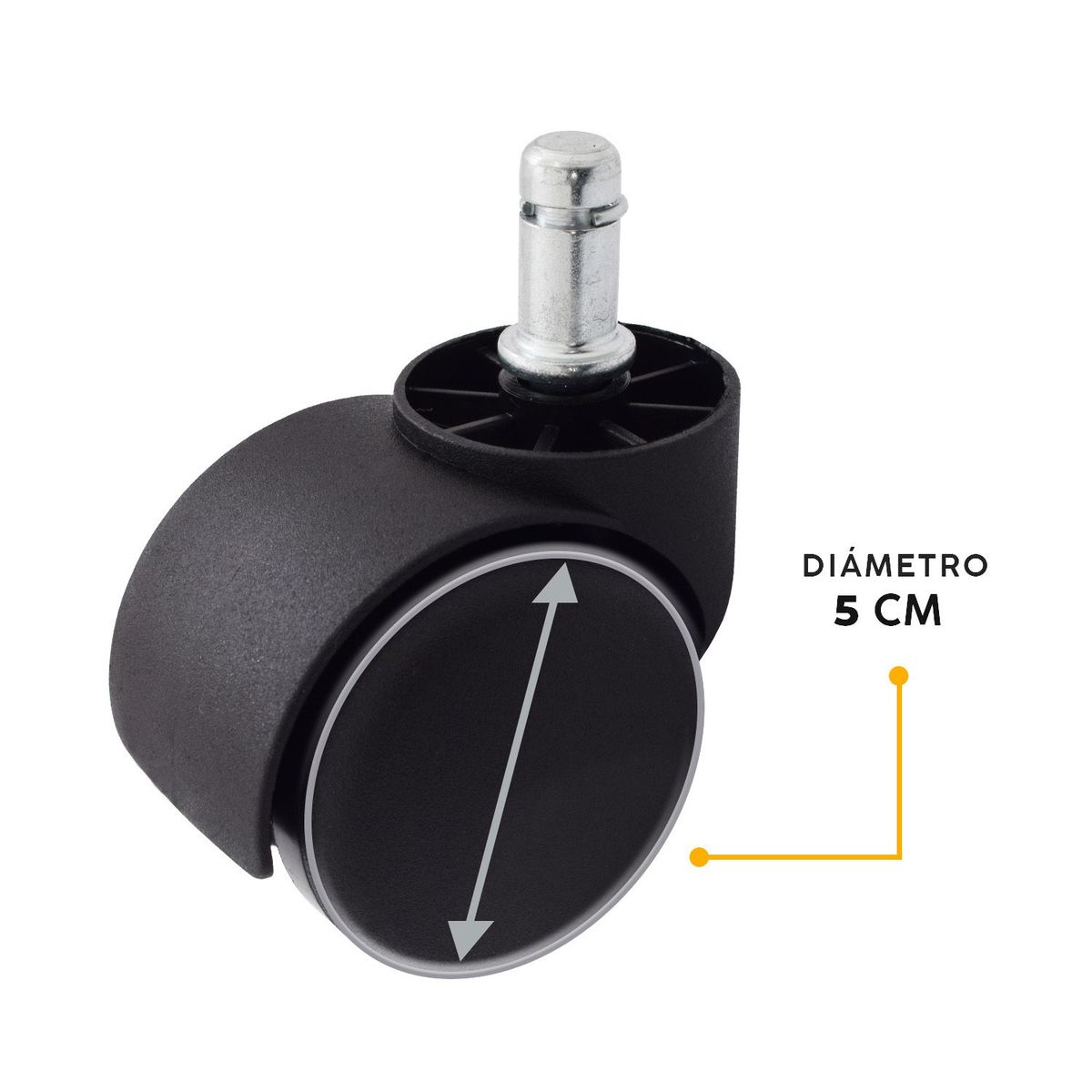 BONNO - Rueda Para Silla Giratoria En Nylon 50mm Bonno