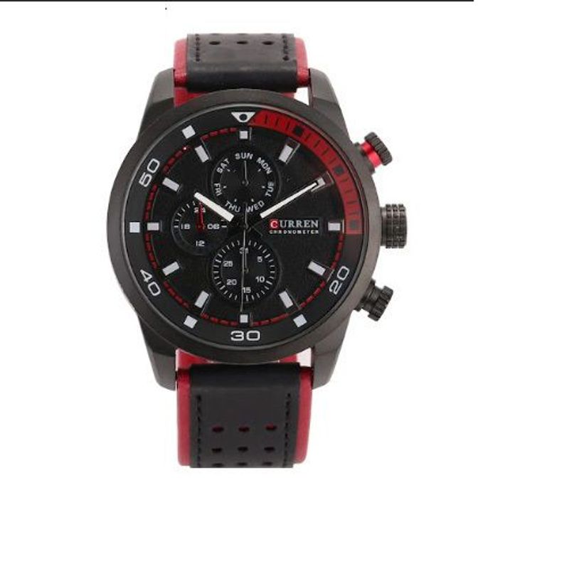 CURREN - Reloj Para Hombre Curren 8250 Cronografo Correa De Cuero