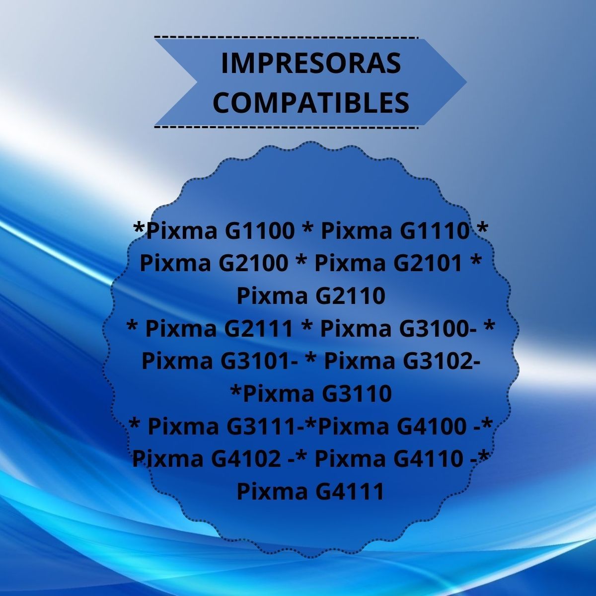 GENERICO - 1 Tinta Genérica - Impre Canon G1100 G2100 G2110 G2111 G4100