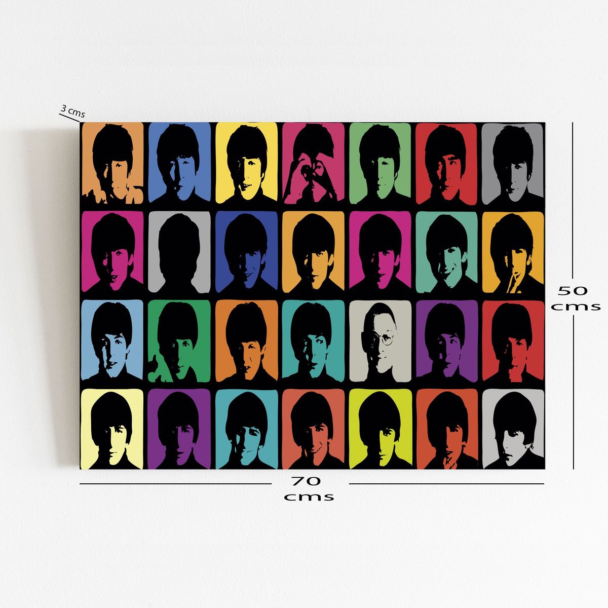 ART INDUSTRY - Cuadro 70x50 Cms Decorativo Beatles