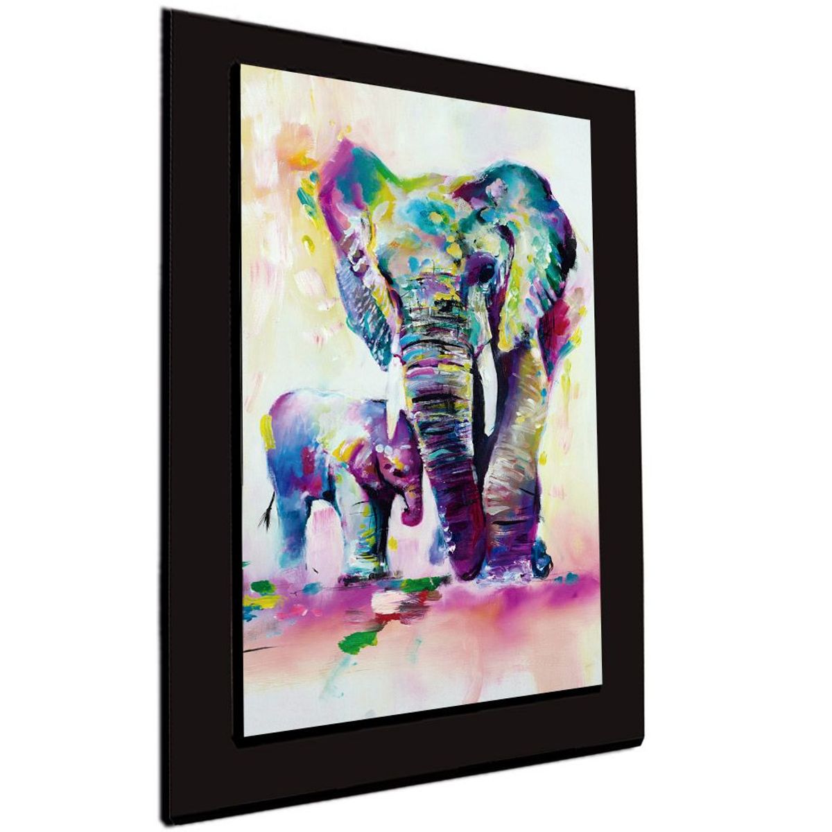 ART INDUSTRY - Cuadro 60x40 Cms Tipo Oleo Elefante3 Decorativo