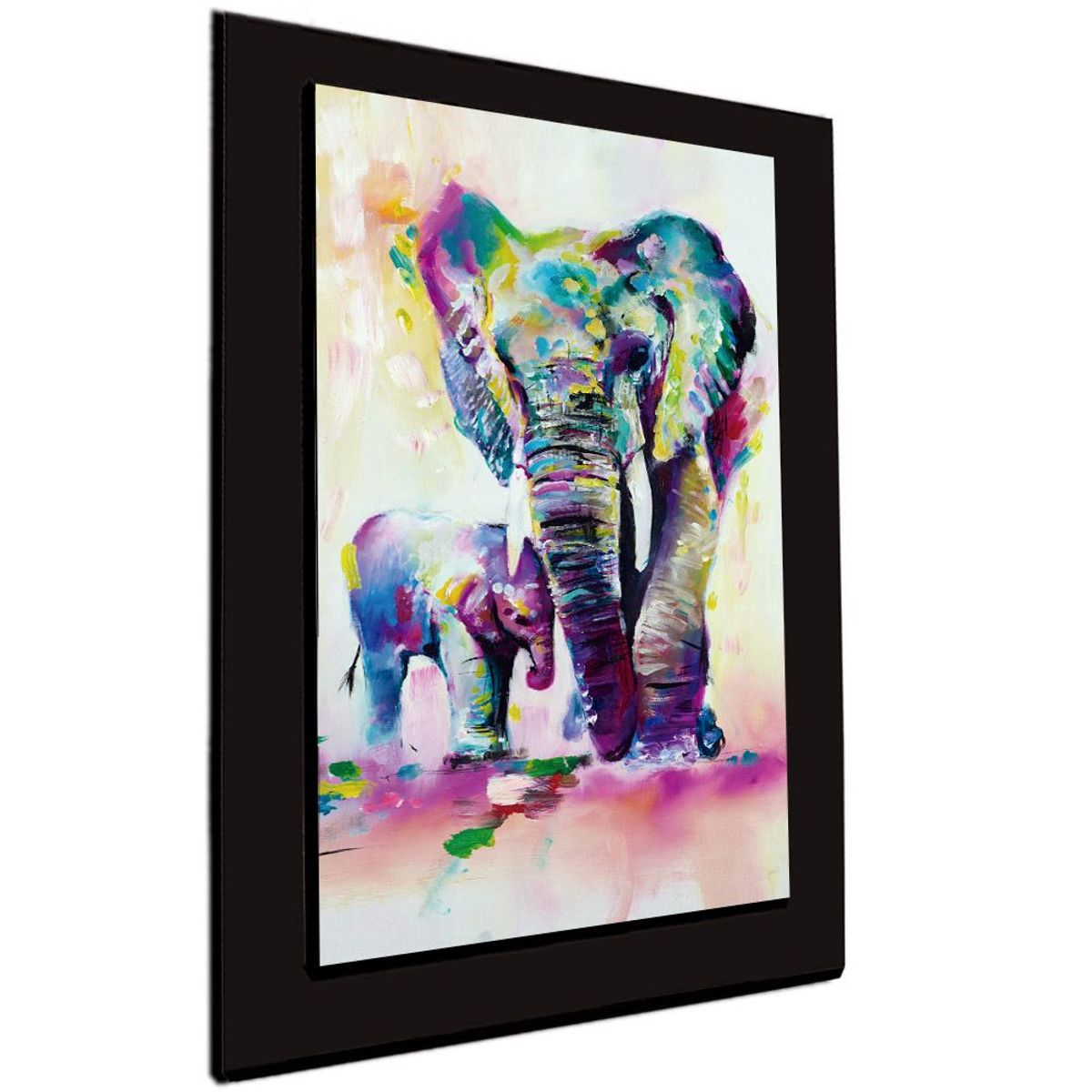 ART INDUSTRY - Cuadro 60x40 Cms Tipo Oleo Elefante3 Decorativo