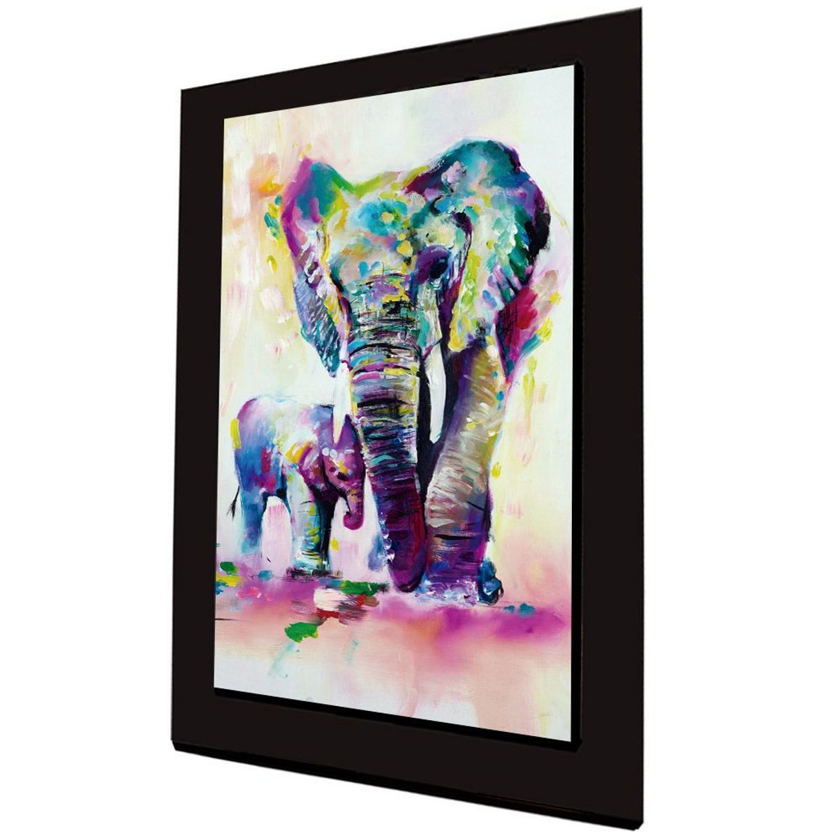 ART INDUSTRY - Cuadro 60x40 Cms Tipo Oleo Elefante3 Decorativo