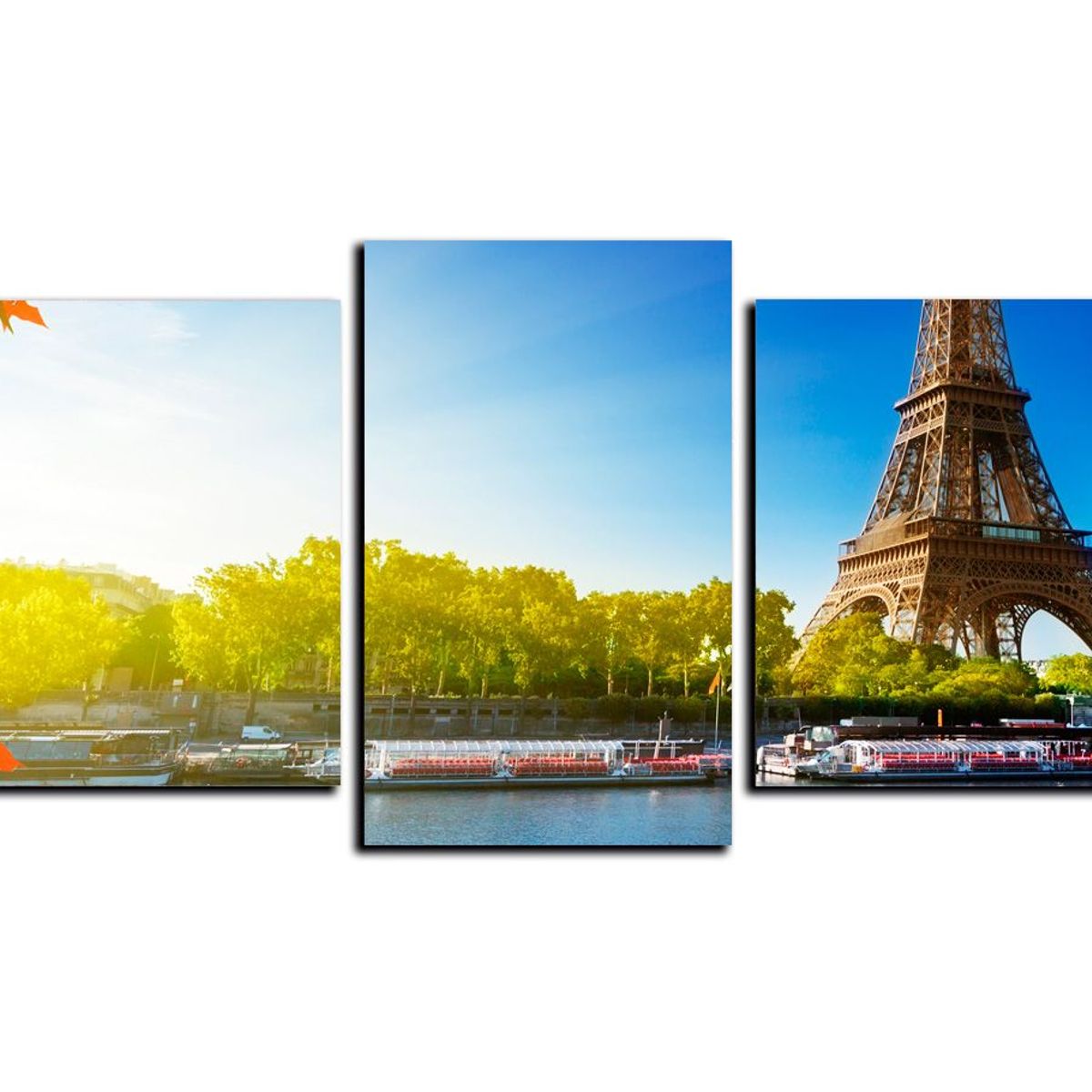 ART INDUSTRY - Cuadro 130x50Cms 5 Piezas Decorativo Paris