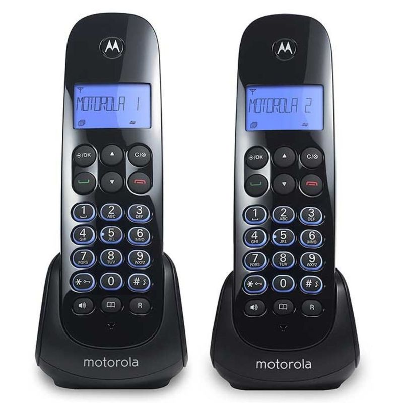 MOTOROLA - Teléfono dúo inalambrico motorola  m750-2 ca negro